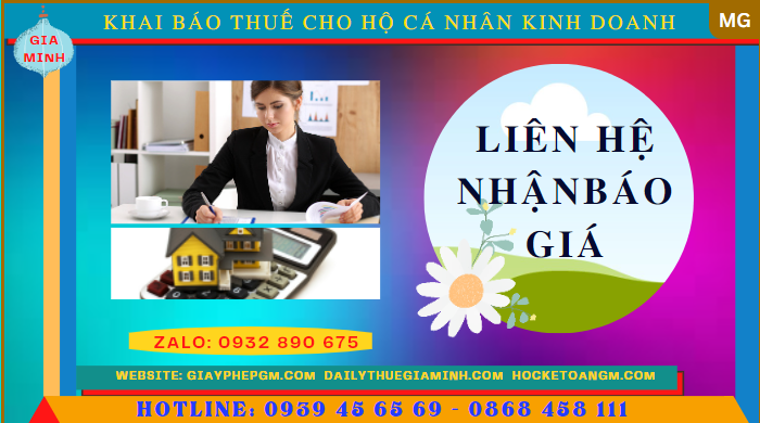 DỊCH VỤ KHAI BÁO THUẾ CHO HỘ CÁ NHÂN KINH DOANH TẠI THỪA THIÊN HUẾ 6 Chi phí kế toán thuế trọn gói cho hộ kinh doanh tại Thừa Thiên Huế