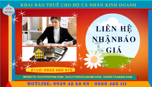 Dịch vụ khai báo thuế cho hộ cá nhân kinh doanh tại tt huế 6 Chi phí kế toán thuế trọn gói cho hộ kinh doanh tại TT Huế
