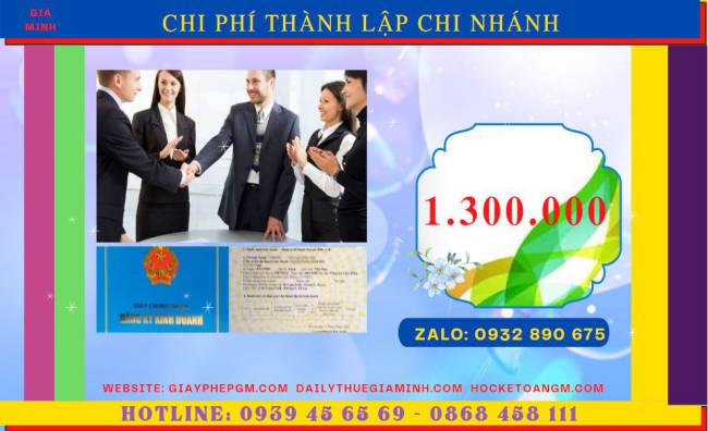 Dịch vụ thành lập chi nhánh công ty tại ninh bình 5 Chi phí dịch vụ thành lập chi nhánh công ty tại Ninh Bình