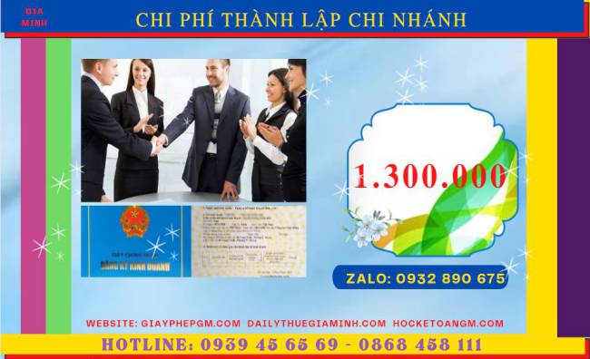 Dịch vụ thành lập chi nhánh công ty tại Quảng Ninh 5 Chi phí thành lập chi nhánh công ty tại Quảng Ninh