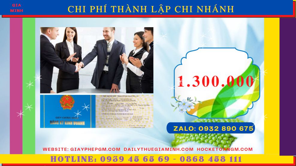 Dịch vụ thành lập chi nhánh công ty tại tp hưng yên 5 Chi phí dịch vụ thành lập chi nhánh công ty tại TP Hưng Yên