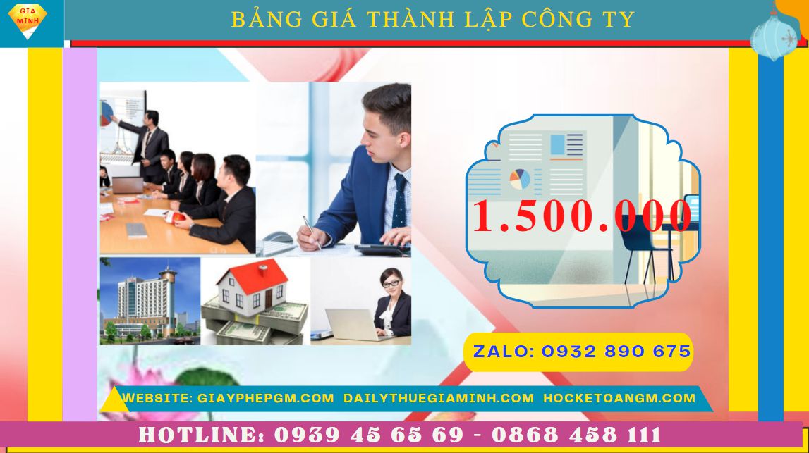 Chi phí thành lập công ty đào tạo ngoại ngữ trọn gói tại TT Huế
