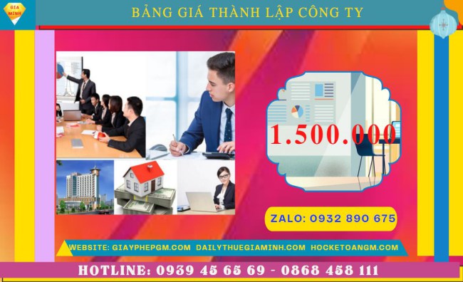 Chi phí thành lập công ty đào tạo ngoại ngữ trọn gói tại Bình Dương