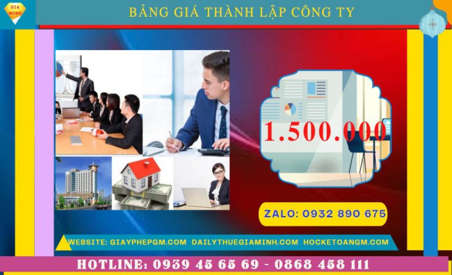 Chi phí thành lập công ty đào tạo ngoại ngữ trọn gói tại Bình Phước