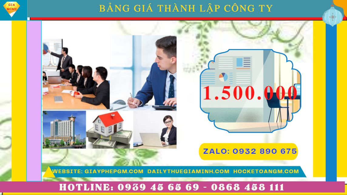 Chi phí thành lập công ty đào tạo ngoại ngữ trọn gói tại Cà Mau