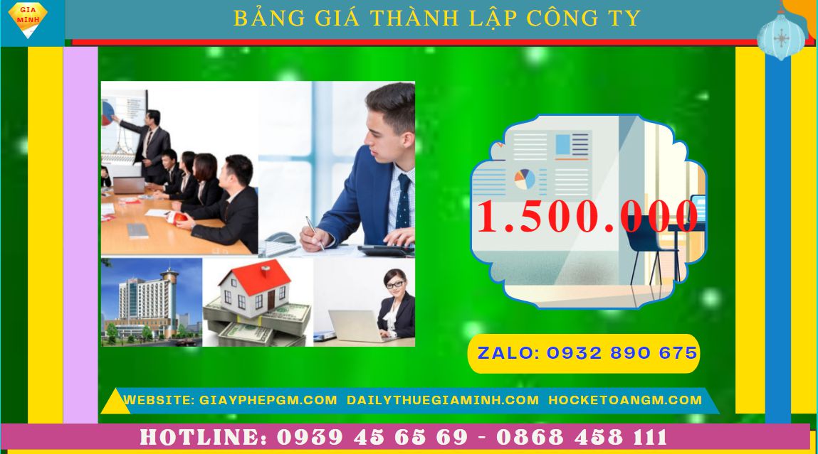 Chi phí thành lập công ty đào tạo ngoại ngữ trọn gói tại Thừa Thiên Huế