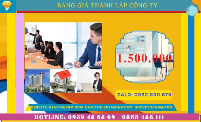 Chi phí thành lập công ty đóng gói bao bì tại Lào Cai