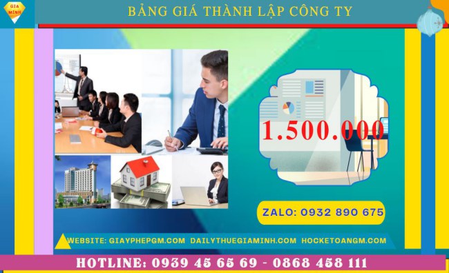 Chi phí thành lập công ty đóng gói bao bì tại Sơn La