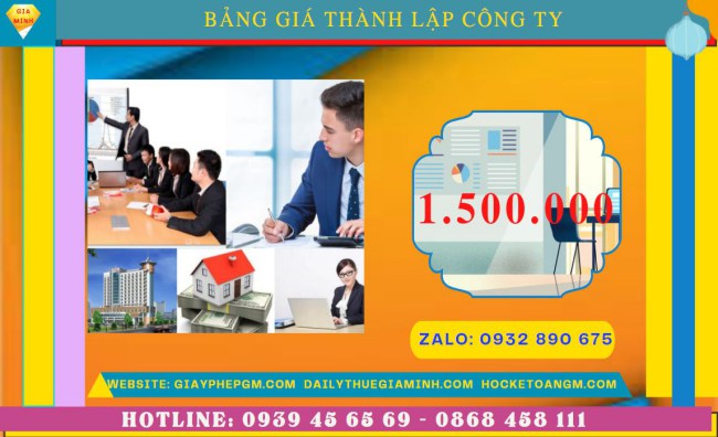 Chi phí thành lập công ty đóng gói bao bì tại Thái Nguyên