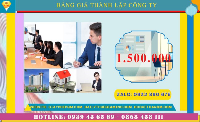 Chi phí thành lập công ty đóng gói bao bì tại Tuyên Quang