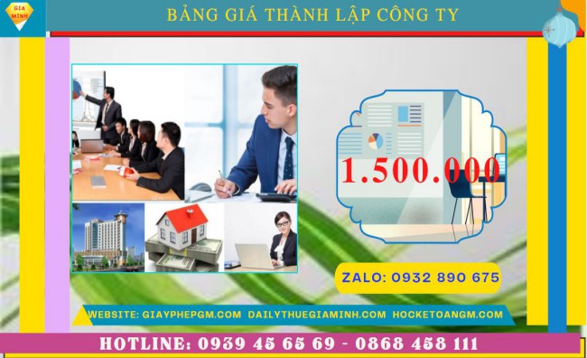 Chi phí thành lập công ty san lấp mặt bằng trọn gói tại Bạc Liêu