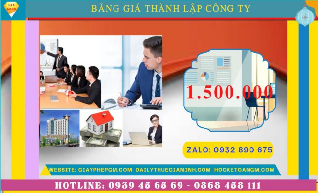 Chi phí thành lập công ty san lấp mặt bằng trọn gói tại Bình Thuận