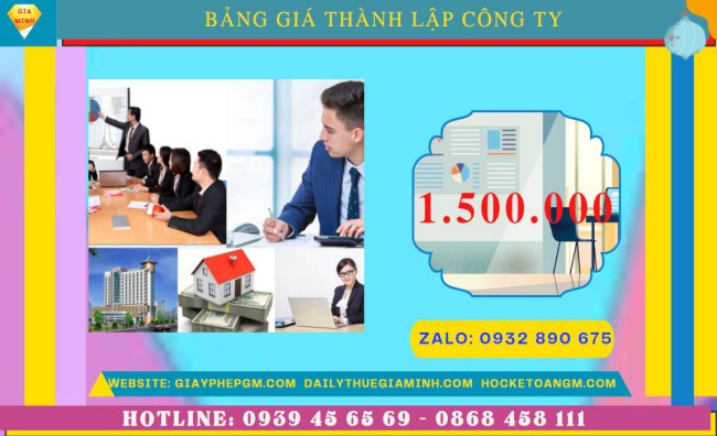 Chi phí thành lập công ty san lấp mặt bằng trọn gói tại Đắk Nông