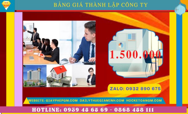 Chi phí thành lập công ty san lấp mặt bằng trọn gói tại Hà Tĩnh