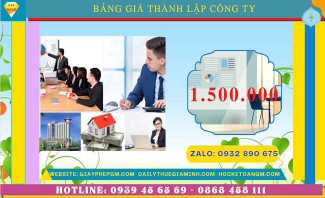 Chi phí thành lập công ty san lấp mặt bằng trọn gói tại Ninh Bình