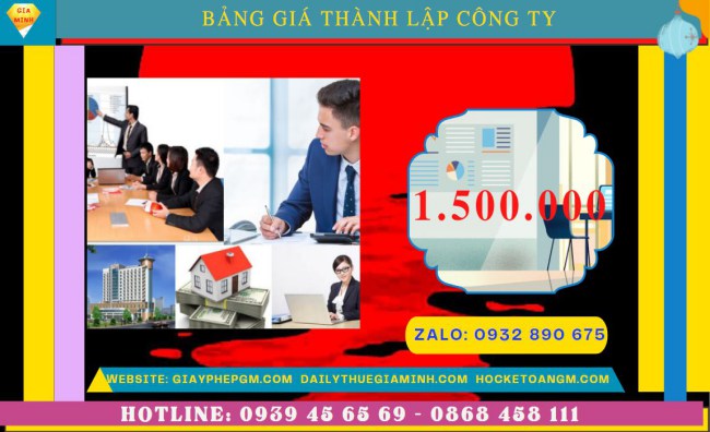 Chi phí thành lập công ty san lấp mặt bằng trọn gói tại Ninh Thuận
