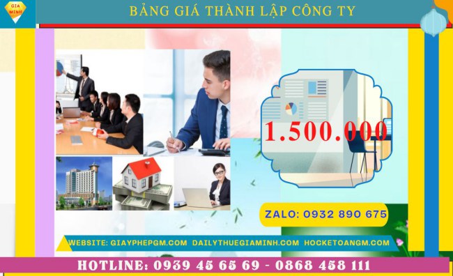 Chi phí thành lập công ty san lấp mặt bằng trọn gói tại Thái Bình