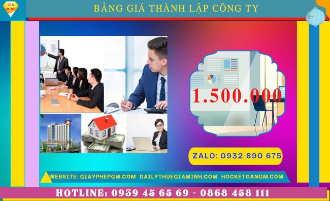 Chi phí thành lập công ty spa trọn gói tại Bình Định