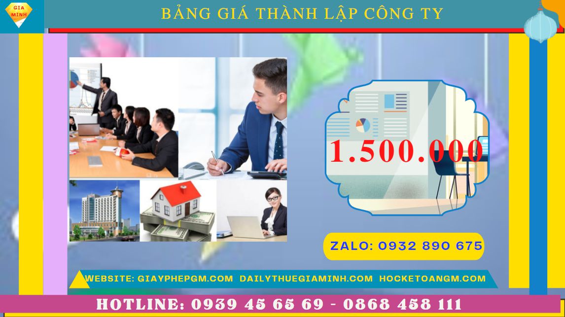Chi phí thành lập công ty spa trọn gói tại Bình Dương