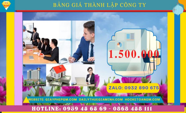 Chi phí thành lập công ty spa trọn gói tại Cao Bằng