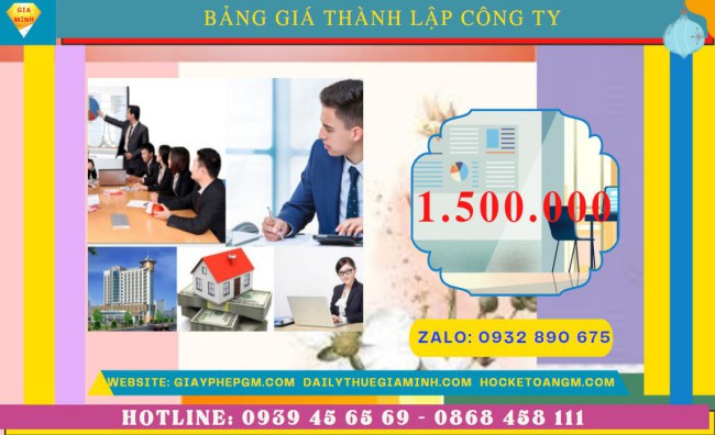 Chi phí thành lập công ty spa trọn gói tại Thái Bình