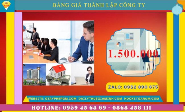 Chi phí thành lập công ty xuất nhập khẩu tại Bình Phước