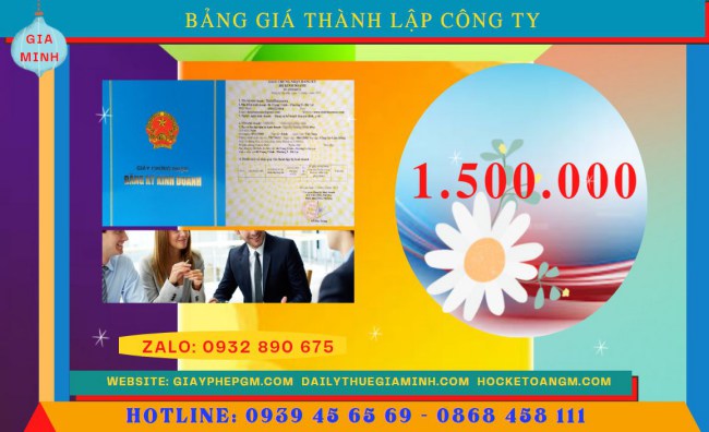 Chi phí thành lập công ty xuất nhập khẩu tại Đồng Tháp