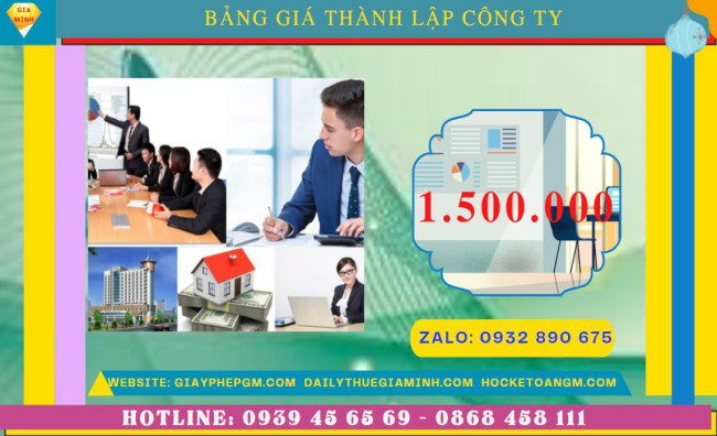 Chi phí thành lập công ty xuất nhập khẩu tại Lai Châu