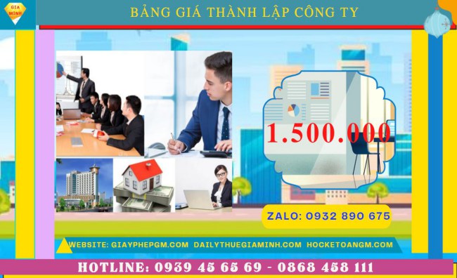 Chi phí thành lập công ty xuất nhập khẩu tại Lâm Đồng