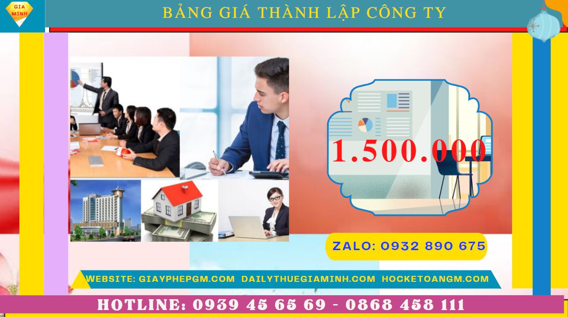 Chi phí thành lập công ty xuất nhập khẩu tại TT Huế