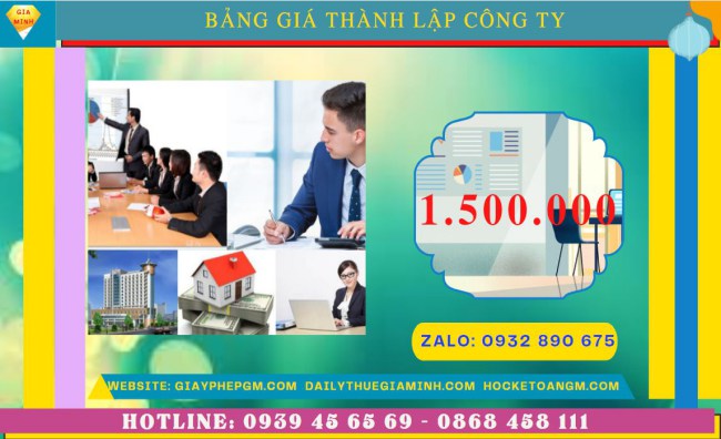 Chi phí thành lập công ty xuất nhập khẩu tại Vĩnh Long