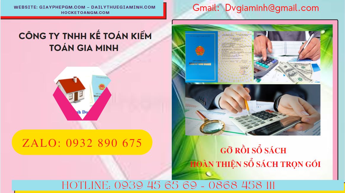 Dịch vụ gỡ rối sổ sách kế toán tại Huyện Khoái Châu