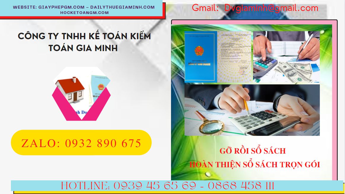 GỠ RỐI SỔ SÁCH HOÀN THIỆN SỔ SÁCH TRỌN GÓI HUYỆN TIÊN LỮ 4 Dịch vụ gỡ rối sổ sách kế toán tại Huyện Tiên Lữ