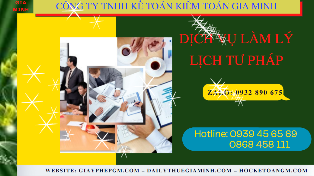 Dịch vụ làm lý lịch tư pháp số 2 tại Trà Vinh nhanh rẻ nhất