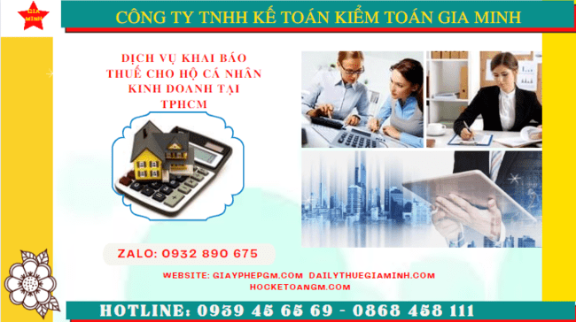 DỊCH VỤ KHAI BÁO THUẾ CHO HỘ CÁ NHÂN KINH DOANH TẠI GIA LAI 5 Dịch vụ lập sổ sách kế toán kê khai thuế hộ kinh doanh tại Gia Lai