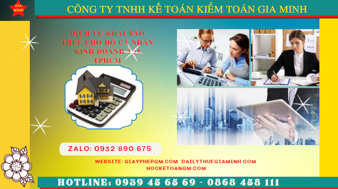 Dịch vụ lập sổ sách kế toán kê khai thuế hộ kinh doanh tại Hà Nội