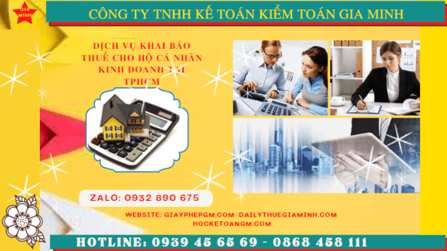 Dịch vụ lập sổ sách kế toán kê khai thuế hộ kinh doanh tại Phú Yên