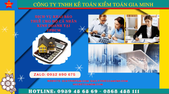 Dịch vụ khai báo thuế cho hộ cá nhân kinh doanh tại sơn la 5 Dịch vụ lập sổ sách kế toán kê khai thuế hộ kinh doanh tại Sơn La