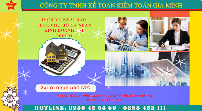 Dịch vụ khai báo thuế cho hộ cá nhân kinh doanh tại tuyên quang 5 Dịch vụ lập sổ sách kế toán kê khai thuế hộ kinh doanh tại Tuyên Quang