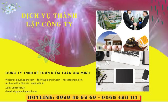 Dịch vụ thành lập công ty san lấp mặt bằng tại Bình Thuận 