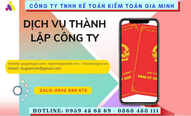 Dịch vụ thành lập công ty san lấp mặt bằng tại Hà Nội 