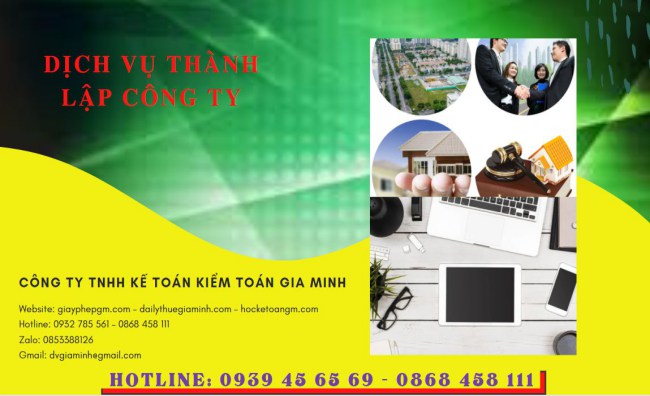 Dịch vụ thành lập công ty san lấp mặt bằng tại Long An 