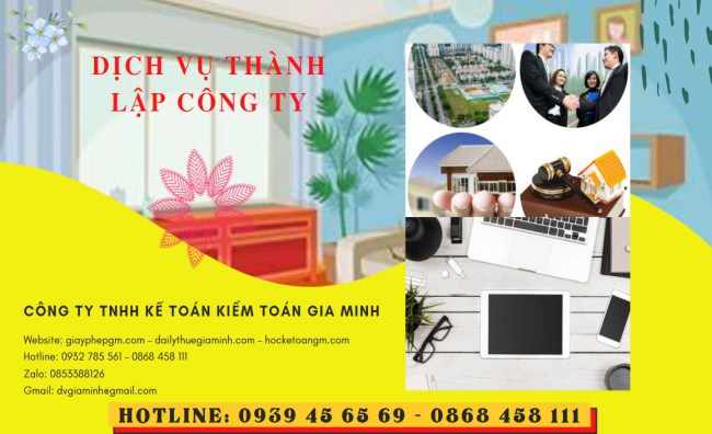 Dịch vụ thành lập công ty san lấp mặt bằng tại Nghệ An 