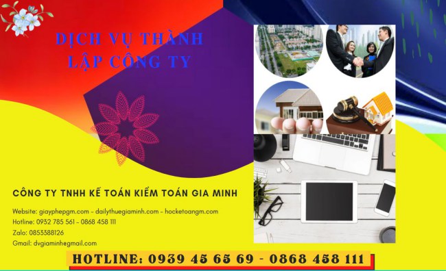 Dịch vụ thành lập công ty san lấp mặt bằng tại Ninh Thuận 