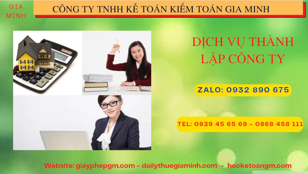 Dịch vụ thành lập công ty san lấp mặt bằng tại Thái Bình 