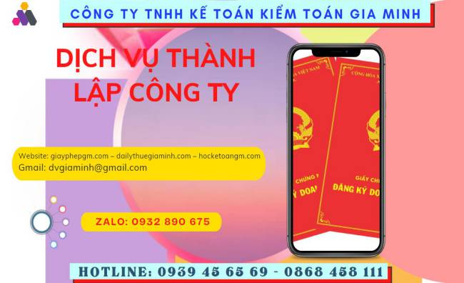 Dịch vụ thành lập công ty san lấp mặt bằng tại Thành Phố Hà Nội 