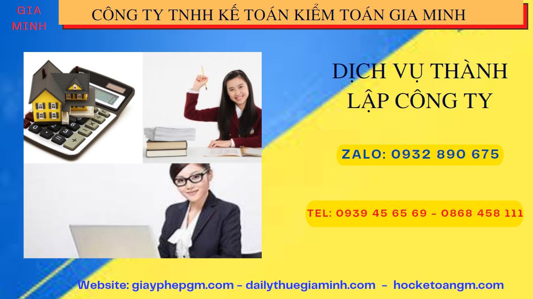 Dịch vụ thành lập công ty san lấp mặt bằng tại Tuyên Quang 