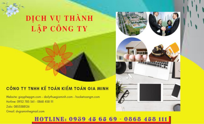 Dịch vụ thành lập công ty san lấp mặt bằng tại Vĩnh Long 