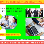 DỊCH VỤ CHUYÊN THAY ĐỔI GIẤY PHÉP ĐẦU TƯ TẠI TP HỒ CHÍ MINH 6 Dịch vụ thay đổi điều chỉnh giấy chứng nhận đầu tư tại TP Hồ Chí Minh