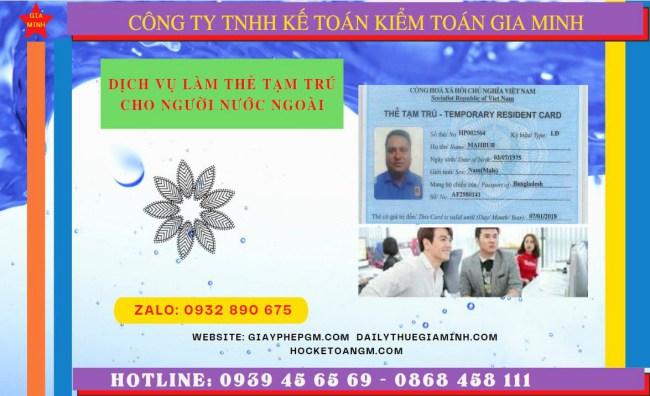 Hồ sơ xin cấp thẻ tạm trú cho người nước ngoài tại Hòa Bình